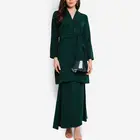 2019 New Design Dress Malaysia Baju Kurung Black Blouse Muslim Women Islam For Islamic Clothing Abaya