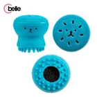 Rose Red Beauty Massager Exfoliating Skin Pore Cleanser Octopus Shape Silicone Facial Cleansing Brush