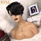 Bliss Emerald Short Pixie Cut Human Hair Wig Curly Wig Customized Perruques Naturelles Courtes Wholesale for Black Women