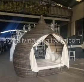 Classical patio rattan semicircle garden sets outdoor sofas furniture