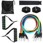 Custom Pull Rope Fabric Straps Latex 11 Sets Resistance Band Tube