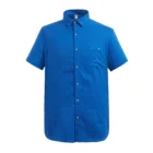 Men's Big & Tall Short-Sleeve Linen Cotton Shirt