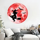 Wall Stickers PVC Glow Moon Wall Stickers Luminous Stickers Moon Glow In The Dark For Halloween Decoration
