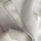 silk viscose chiffon fabric white color 25%silk 75%viscose