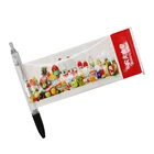 Pen Print Pen Hot Selling Personalized Pen Printed Advertising Ball Pen Roll Out Paper Flag Banner Pen