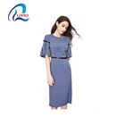 100% Polyester O-Neck autumn casual smocking girls' birthday party dress