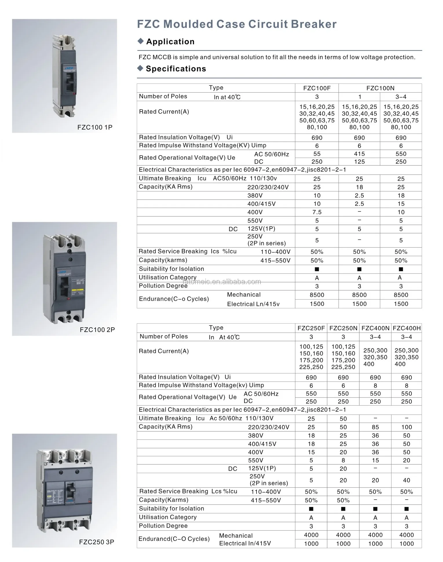 fzc fato 塑壳断路器