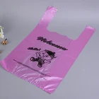 Custom Printed Vest Biodegradable Plastic T Shirt Shopping Bags