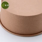 Single Wall Disposable Paper Disposable 1300ml Large Paper Salad Bowl for Poke