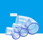 40MM Clear PVC Plumbing Materials Names PVC Pipe Fittings For Elbow Tube Fitting