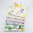 100% cotton Cartoon printed Woven twill bedding Set baby fabric