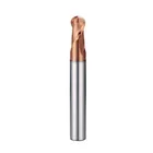 Two flutes 6 mm tungsten carbide ball nose end mill wood cutting tool