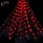 New Adult 7 Color Changing Led Isis wings Adjustable Belly Dance Props 360 Degrees Led Angel Wing