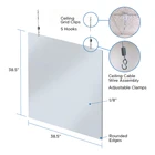 Clear Acrylic Clear Customized High Quality Clear Acrylic Sneeze Guard