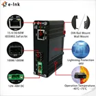 12-48V DC Input DIN Rail Industrial Grade Gigabit 60W PoE Media Converter with 100/1000M SFP Port