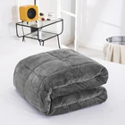Wholesale Double Layer Flannel Sherpa Minky Microfibre Baby Weighted Faux Fur Throw Blanket