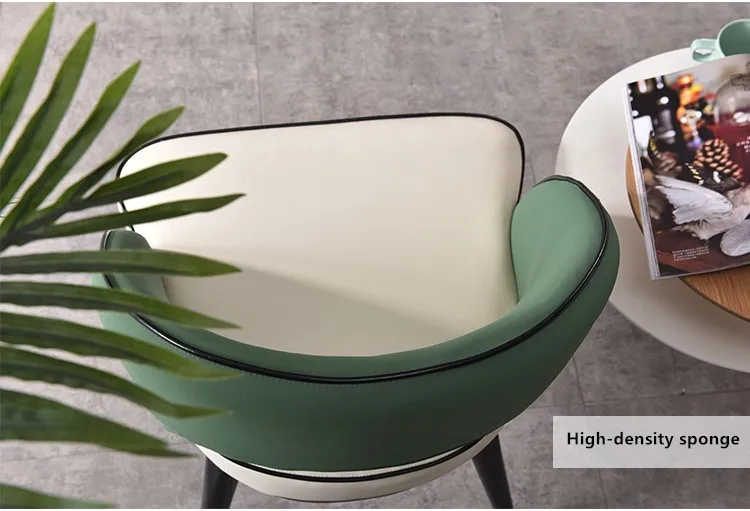 Modern Reception Hotel Cafe Chairs Fabric Velvet Dining Chair