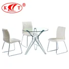 2020 new design dining room furniture glass top table sale cheap wholesale small dining table