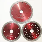 Hot pressed 105 110 115 125 150 180 230mm mesh turbo dry cutting tile porcelain granite diamond saw blade disc