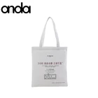 Wholesale high quality custom white canvas bag/Reuse canvas bag