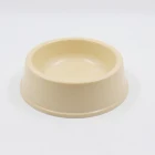 Factory customization morden bamboo fiber feeder pet bowl for cats dogs
