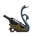 Cheap price blue novelty resin wine bottle rack / liquor holder