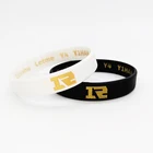 Customized debossed color filled Silicone Rubber Wristband personalized design silicone bracelet logo