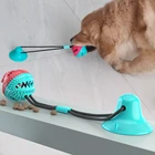 Interactive fun Pet Molar Bite Ball toy with suction cup dog toy Dog Tooth Cleaning