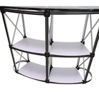 Supermarket Promotion Table Display Show Counter Double Magnetic Pop Up desk