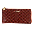 2019 New Design woman Beautiful and practical carbon fiber Leather wallet with card holder