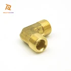 Brass sae pipe 1/8" connect fitting round forged 90 degree male elbow