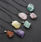 Natural Agate Pendant Hot Sale Natural Raw Stone Agate Amethyst Rough Rose Quartz Pendant
