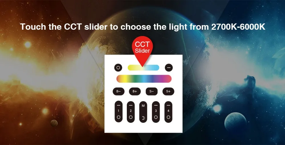 Gledopto RF remote rgb touch controller zigbee plus products Wall mounted switch dimmable - ANKUX.COM
