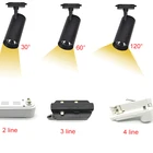 CRI95 full spectrum Adjustable focus LED track light 2 lines 3 lines 4 lines dimmable Anti glare led track light