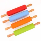 Colorful Mini Rolling Pin Silicone Rolling Pin for Kids Baking