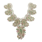 Lace Mesh Fabric Embroidery Dress Embroidered Collar