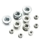 Stainless Nuts M5-M20 Carbon Alloy Steel Stainless Steel Flange Nylock Nuts