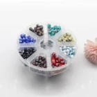 6mm Turkish evil eye colorful glass beads wholesale