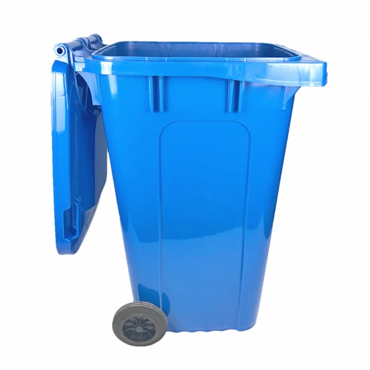 Best Selling Stackable Outdoor Public 240L HDPE Waste Bin with Wheels manufacture