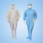 ESD anti static cleanroom garment coverall suit