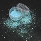 Factory Bulk Wholesale Rainbow Fine Mix Chunky Glitter Heart Nail Glitter Decoration Graft Glitter
