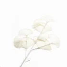 Plastic ginkgo leaf branch with glitter christmas pick ginkgo spray