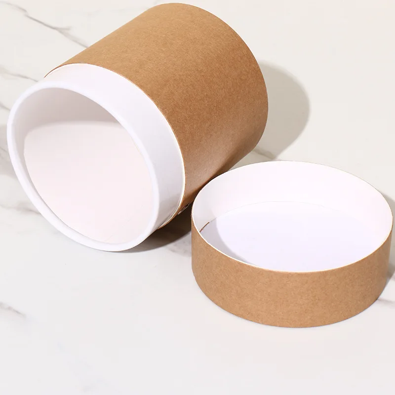 Custom Food Grade Biodegradable Round Cylinder Kraft Cardboard Paper