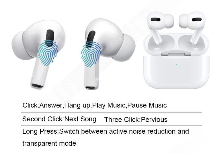 2019 Portable TWS wireless bluetooth headphones for Airpods pro with wireless charging case - ANKUX.COM