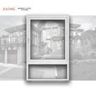 Aluminum Window Aluminium Glass Casement Window Tempered Glass Aluminium Thermally Broken 100mm