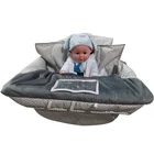 Floppy Fleece in Middle 2-in-1 Shopping Cart Cover for Baby