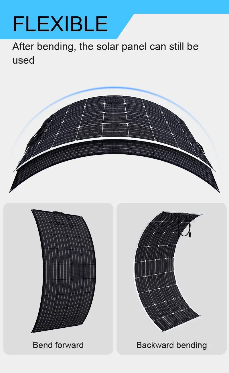 45W 18V White ETFE Monocrystalline Silicon Photovoltic Semi Flexible Solar Panel For Marine RVs Yachts Boats.jpg