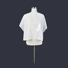 Salon Cutting Disposaible Barber Cape Cutting Color White Hairdressing Cape