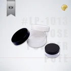 Private label empty small 30g plastic bottles jars pots with tight sealing caps for loose powder case