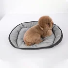 round donut plush dog padded travel kennel cat bed soft for large dog